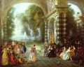 Les Plaisirs du bal Jean Antoine Watteau clásico rococó
